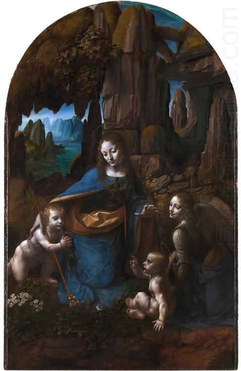 LEONARDO da Vinci Virgin of the Rocks,completed (mk08) china oil painting image